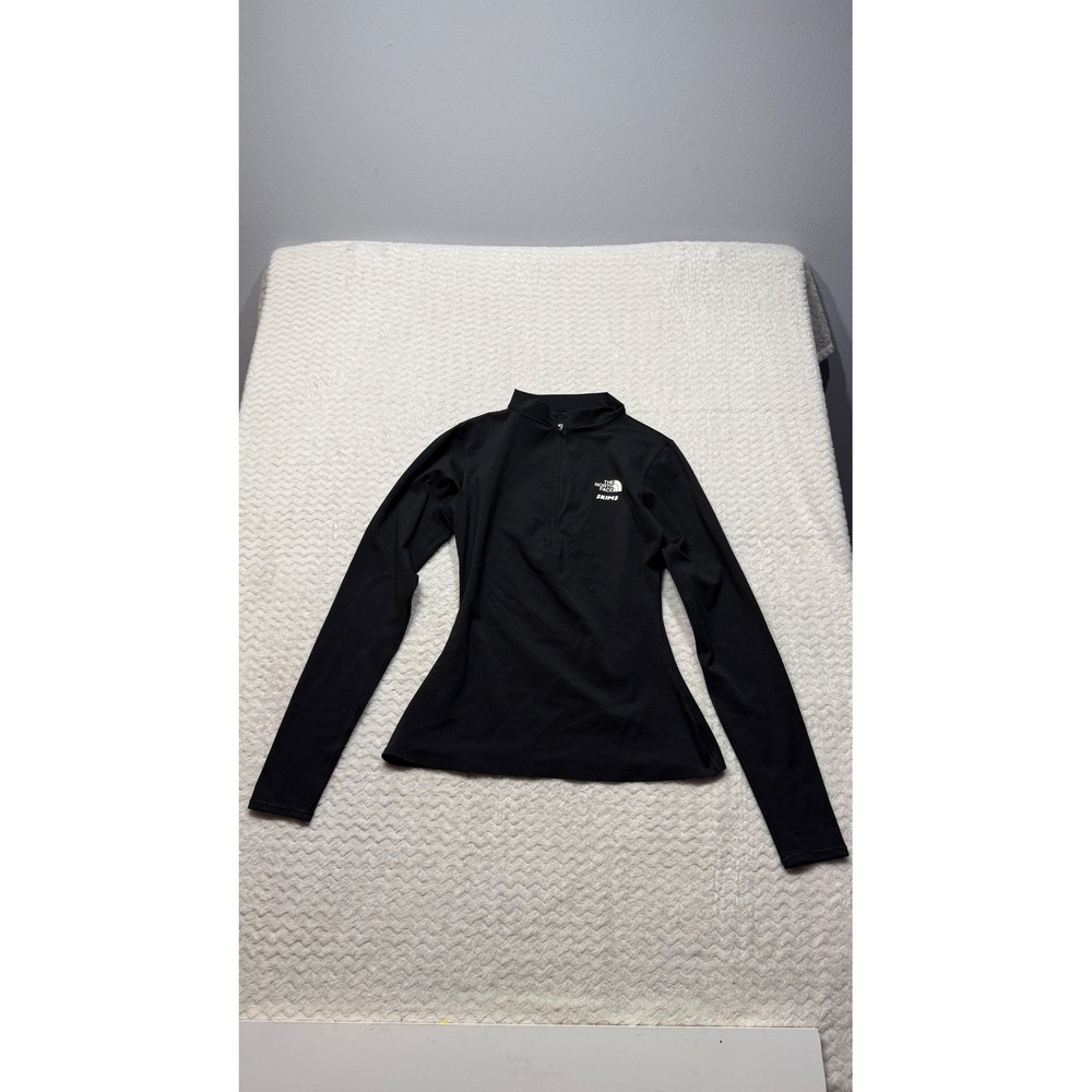 The North Face x SKIMS Womens Black Quarter Zip Long Sleeve Top Size Medium M
